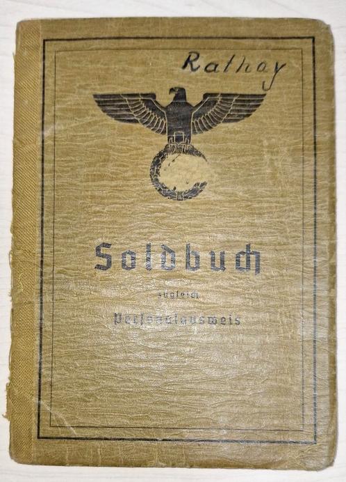 WO2 Duits - Soldbuch Hauptmann EK2 Spange VWA in Matzilver, Verzamelen, Militaria | Tweede Wereldoorlog, Landmacht, Foto of Poster