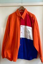 Oranje - Rood wit blauw overhemd in XXL, Oranje, Overige halswijdtes, Ophalen of Verzenden, Zo goed als nieuw