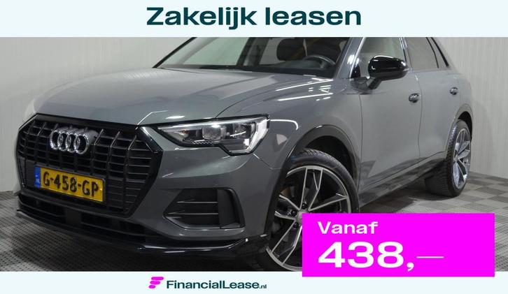 Audi Q3 35 TFSI Advanced / 150pk / Carplay / Cruise / Black, Auto's, Audi, Bedrijf, Lease, Financial lease, Q3, ABS, Airbags, Airconditioning