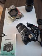 Canon EOS 550D met 2 lenzen en filters, Gebruikt, Spiegelreflex, Canon, Ophalen of Verzenden