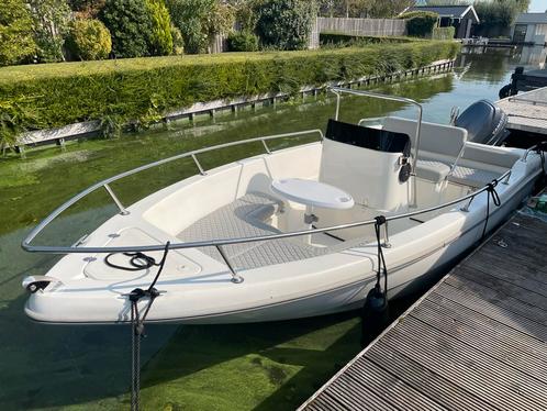 Laguna 580 + Yamaha 115pk + Dekzeil, Watersport en Boten, Vis- en Consoleboten, Gebruikt, 70 pk of meer, 3 tot 6 meter, Benzine