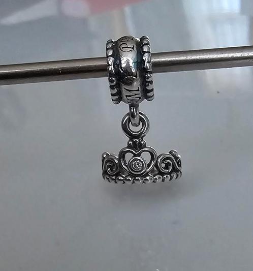Prachtige originele zilveren Pandora bedel My princess tiara, Sieraden, Tassen en Uiterlijk, Bedels, Nieuw, Pandora, Zilver, 1 bedel
