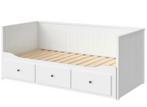 Hemnes bed bedbank Ikea, Ophalen, Gebruikt, Eenpersoons, Wit