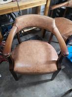 Leren eetkamerstoelen, Antiek en Kunst, Ophalen