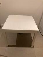 Uitschuifbare tafel, Huis en Inrichting, Tafels | Bijzettafels, 60 cm of meer, Wit, Rechthoekig, Zo goed als nieuw