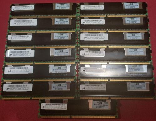 13x 4GB PC3-10600R 1333MHz  Micron Server Modules, Computers en Software, RAM geheugen, Gebruikt, Server, DDR3, Verzenden