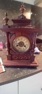 Antieke houten mantelklok, Antiek en Kunst, Ophalen of Verzenden