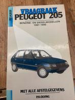 Vraagbaak Peugeot 205, Auto diversen, Handleidingen en Instructieboekjes, Ophalen of Verzenden