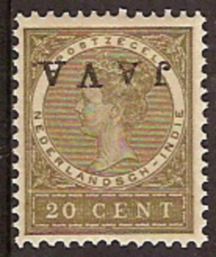Ned-Indie NVPH nr 74f postfris Java Kopstaand 1908, Postzegels en Munten, Postzegels | Nederlands-Indië en Nieuw-Guinea, Postfris