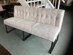 Prachtige nieuwe beige eetbank kira super comfort 170 cm, Ophalen, Zo goed als nieuw, Metaal, Eén