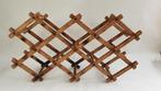 Vintage houten wijnrek voor 10 flessen. Inklapbaar. S41, Tweedehands verkoop, Tweedehands verkoop, Gebruikt, Ophalen of Verzenden