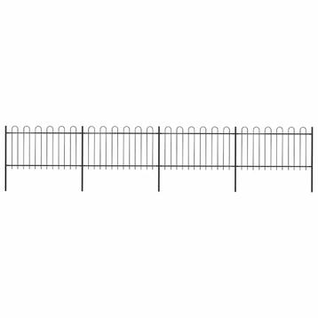Tuinhek met ringtop staal 714,5x100 cm €225 beschikbaar voor biedingen