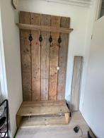 Houten Kapstok met Bankje, Gebruikt, 200 cm of meer, Hout, Ophalen