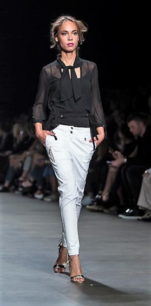 Duurzame mode designer broek Monique Collignon 36 NIEUW, Kleding | Dames, Broeken en Pantalons, Nieuw, Maat 36 (S), Wit, Lang