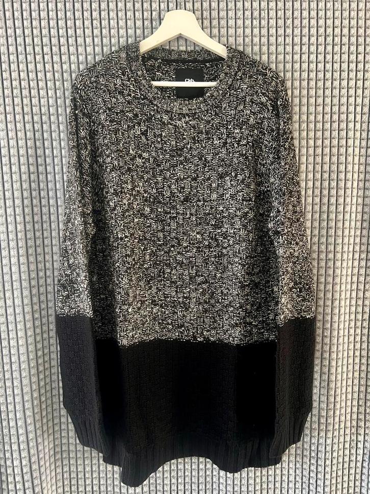 C&A - wit/zwart gemêleerde trui, Kleding | Heren, Truien en Vesten, Zo goed als nieuw, Overige maten, Overige kleuren, Ophalen of Verzenden
