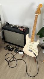 Fender JV modified stratocaster Japan hotrod IV set compleet, Ophalen, Fender, Met versterker, Zo goed als nieuw
