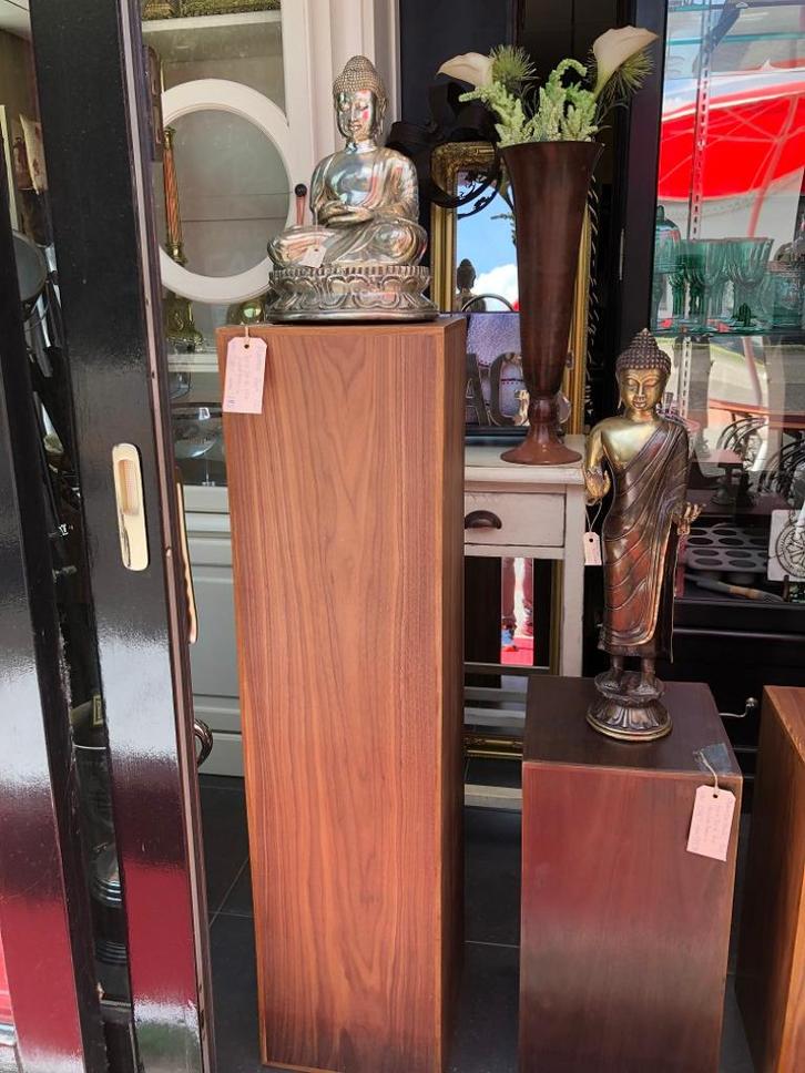 Plantenzuil zuil pilaar hout lichtbruin 120 hoog, Huis en Inrichting, Woonaccessoires | Zuilen en Pilaren, Nieuw, Ophalen