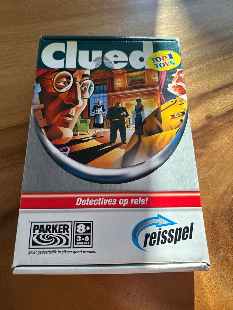 Cluedo Reisspel - Parker - Detectives op Reis!, Drie of vier spelers, Ophalen of Verzenden, Gebruikt, Reisspel