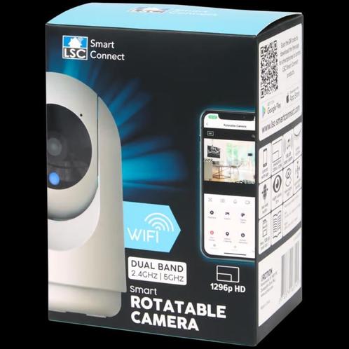 LSC Smart Connect Smart Rotatable camera 1296p HD WIFI2.4GHz, Audio, Tv en Foto, Videobewaking, Nieuw, Ophalen