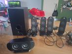 Logitech X-530, Computers en Software, Pc speakers, Ophalen of Verzenden, Gebruikt, Audiokanaal 5.1, Logitech