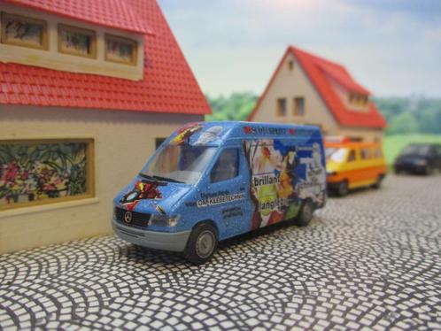 Mercedes Benz W903 Sprinter Transporter - Herpa Scotchprint, Hobby en Vrije tijd, Modelauto's | 1:87, Zo goed als nieuw, Bus of Vrachtwagen