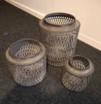 Industriële windlichten, Huis en Inrichting, Overige materialen, 25 tot 50 cm, Ophalen of Verzenden, Zo goed als nieuw