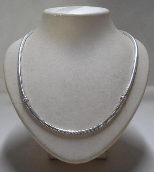Zilveren Pandora snake ketting nr.385, Sieraden, Tassen en Uiterlijk, Kettingen, Zo goed als nieuw, Zilver, Zilver, Verzenden