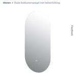 2 ovale action badkamerspiegels (NIEUW IN DOOS), Ophalen, Minder dan 50 cm, Nieuw, Minder dan 100 cm