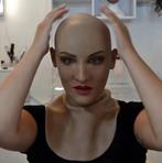 Vrouwen Gezicht Masker Vrouw Hoofd Realistisch Mens Latex, Verzenden, Nieuw, Feestartikel