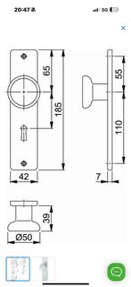 Hoppe knopschild F1 54/378 slg56 Nieuw Outlet Sale, Overige materialen, Hoppestraat 1, Nieuw, Ophalen of Verzenden