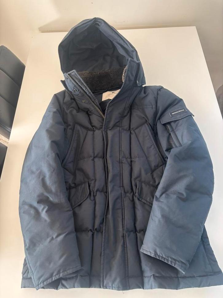 Woolrich jas maat S, Kleding | Heren, Jassen | Winter, Zo goed als nieuw, Maat 46 (S) of kleiner, Blauw, Ophalen of Verzenden