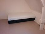 Eenpersoons boxspring antraciet, Ophalen, Gebruikt, 90 cm, Eenpersoons