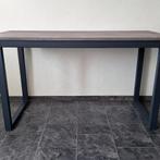 Op maat gemaakt bureau, gelast stalen frame, antracietkleur, Ophalen of Verzenden, Zo goed als nieuw, Grijs