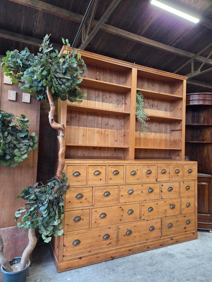 Prachtige apothekerskast  / ladekast  / fourniturenkast, Huis en Inrichting, Kasten | Ladekasten, Zo goed als nieuw, 200 cm of meer
