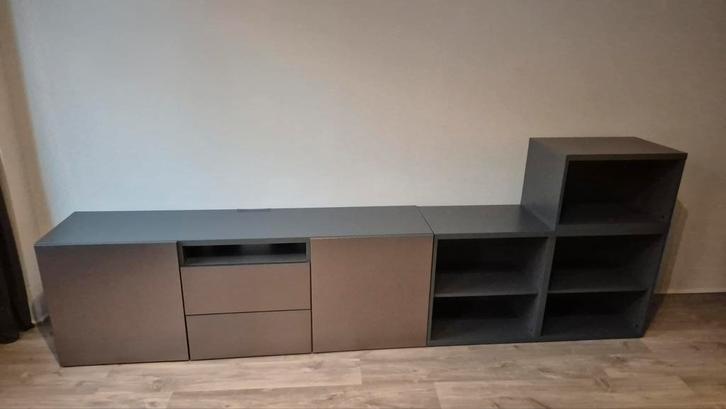 Ikea Besta Dressoir/TV Kast - Koper - 3 Meter, Huis en Inrichting, Kasten | Televisiemeubels, Zo goed als nieuw, 100 tot 150 cm