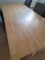 Eetkamertafel, Ophalen, Gebruikt, Eikenhout, 200 cm of meer