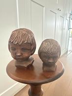 Twee vintage bustes van kinderen, Ophalen of Verzenden