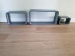 3 wandkubussen, Huis en Inrichting, Woonaccessoires | Wandplanken en Boekenplanken, Ophalen, Gebruikt
