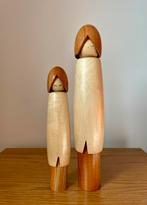 Vintage kokeshi koppel Shido Shozan, Ophalen of Verzenden