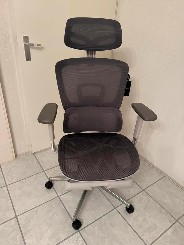 Grijs Witte Bureaustoel Gaming Stoel, Huis en Inrichting, Bureaustoelen, Nieuw, Bureaustoel, Wit, Ergonomisch, Gaming bureaustoel