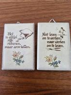 Oude tegeltjes met spreuken, Ophalen of Verzenden