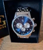 GG Luxe heren horloge NIEUW stainless steel, Ophalen of Verzenden, Waterdicht, Nieuw, Zilver