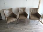 Eetkamerstoelen 6 stuks, Huis en Inrichting, Stoelen, Ophalen, Overige kleuren, Leer, Zo goed als nieuw