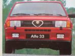 Alfa Romeo 33 Quadrifoglio 105 PK Brochure, Boeken, Auto's | Folders en Tijdschriften, Verzenden, Zo goed als nieuw, Alfa Romeo