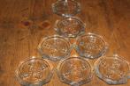 15 Glazen onderzetters, vintage, 2 setjes, Ophalen of Verzenden