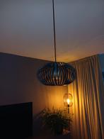 Zwarte stalen hanglamp van rietveld, Huis en Inrichting, Lampen | Hanglampen, Ophalen of Verzenden, Zo goed als nieuw, Metaal