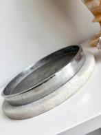 Metalen plateau, Huis en Inrichting, Woonaccessoires | Dienbladen, Ophalen of Verzenden, Zo goed als nieuw, Rond, Metaal
