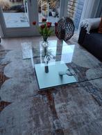 Prachtige glazen design salontafel  Naos, Ophalen, 100 tot 150 cm, 50 tot 100 cm, Zo goed als nieuw
