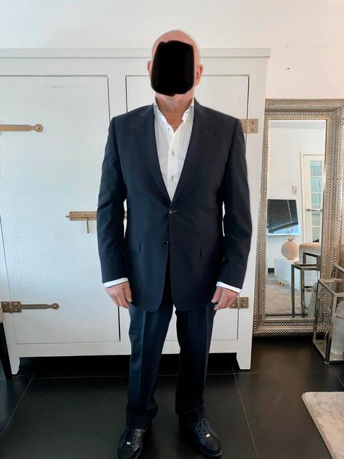 Nieuw zwart krijtstreep pak kostuum colbert maat 52 XL!!, Kleding | Heren, Kostuums en Colberts, Zo goed als nieuw, Maat 52/54 (L)