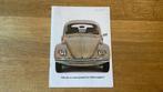 Brochure VW Kever of Beetle U.S.A. 1969 Uniek !, Ophalen of Verzenden, Zo goed als nieuw, Volkswagen